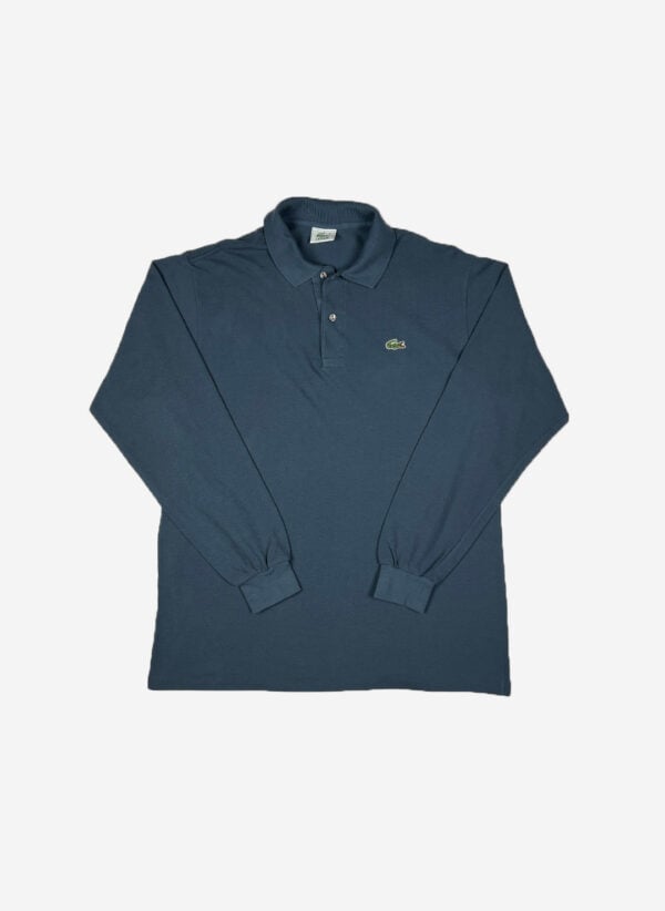 Vintage 90s Lacoste Longsleeve Poloshirt petrol