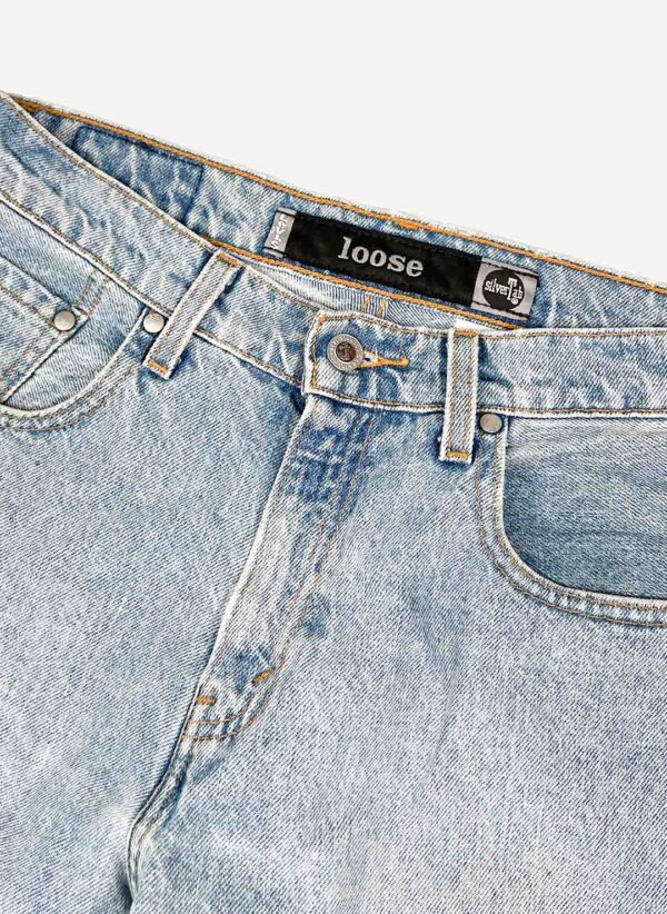 Vintage 90s Levi's Silvertab Jeans hellblau – Bild 3