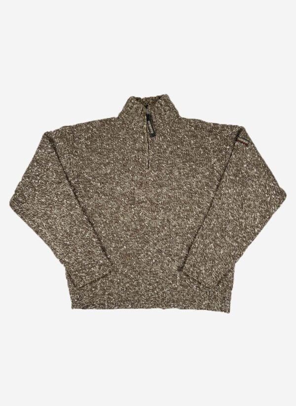 Vintage 90s Napapijri heavy Woll Half-Zip Sweater