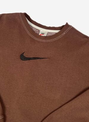 Vintage 90s Nike Sweater espresso distressed