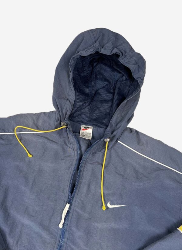 Vintage 90s Nike Trainingsjacke mit Kapuze – Bild 3