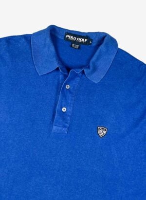 Vintage 90s Polo Golf Ralph Lauren Poloshirt blau