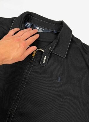 Vintage 90s Polo Ralph Lauren Harringtonjacke schwarz