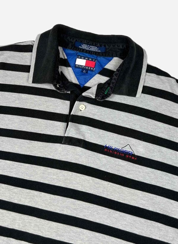 Vintage 90s Tommy Hilfiger Athletic Poloshirt – Bild 2