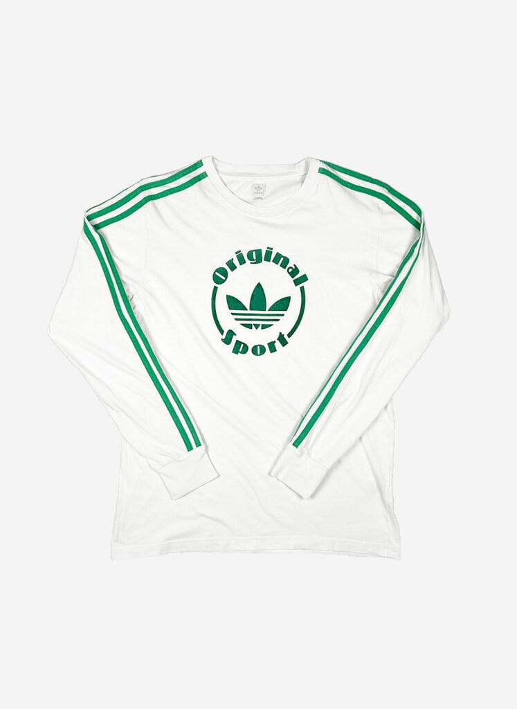 Vintage Adidas Original Longsleeve weiß