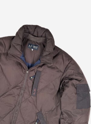 Vintage Armani Jeans Winterjacke braun