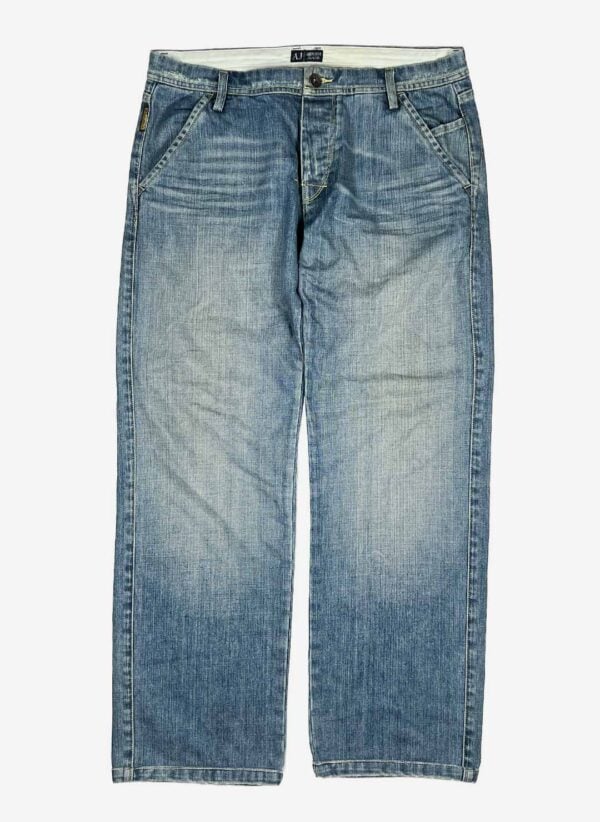 Vintage Armani Relaxed Jeans washed – Bild 2