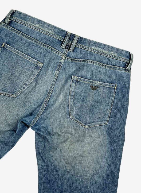 Vintage Armani Relaxed Jeans washed – Bild 3