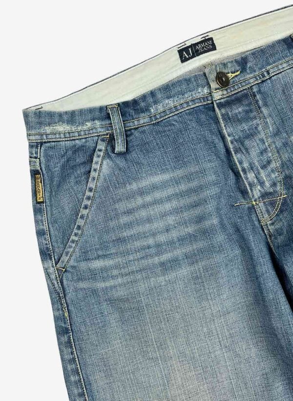 Vintage Armani Relaxed Jeans washed – Bild 4