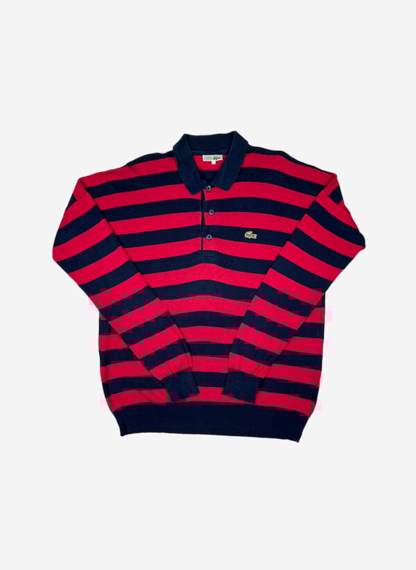 Vintage Chemise Lacoste Polo Strickpullover gestreift