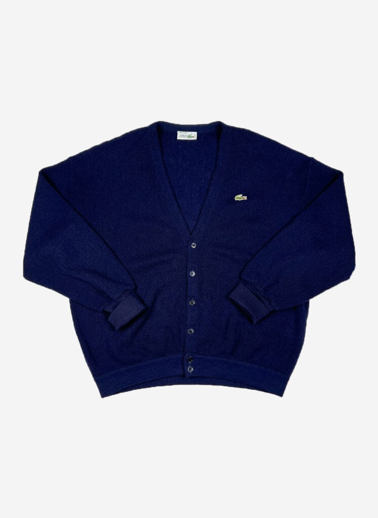 Vintage Chemise Lacoste Woll Cardigan navy