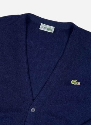 Vintage Chemise Lacoste Woll Cardigan navy
