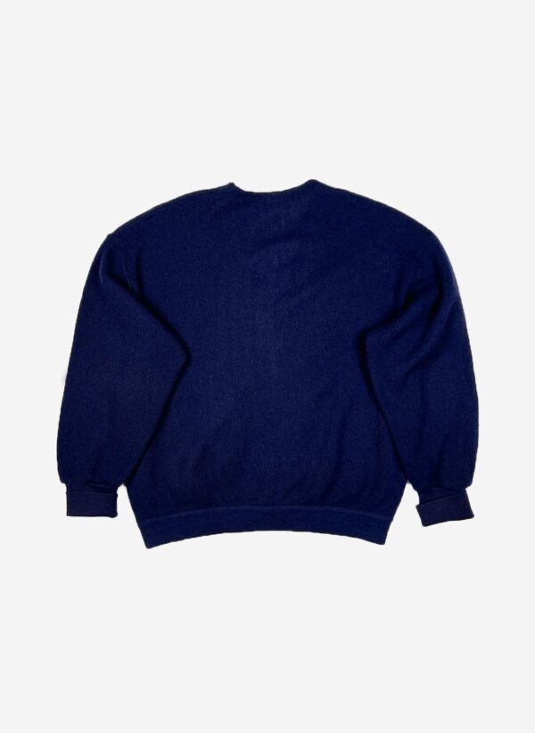 Vintage Chemise Lacoste Woll Cardigan navy – Bild 3