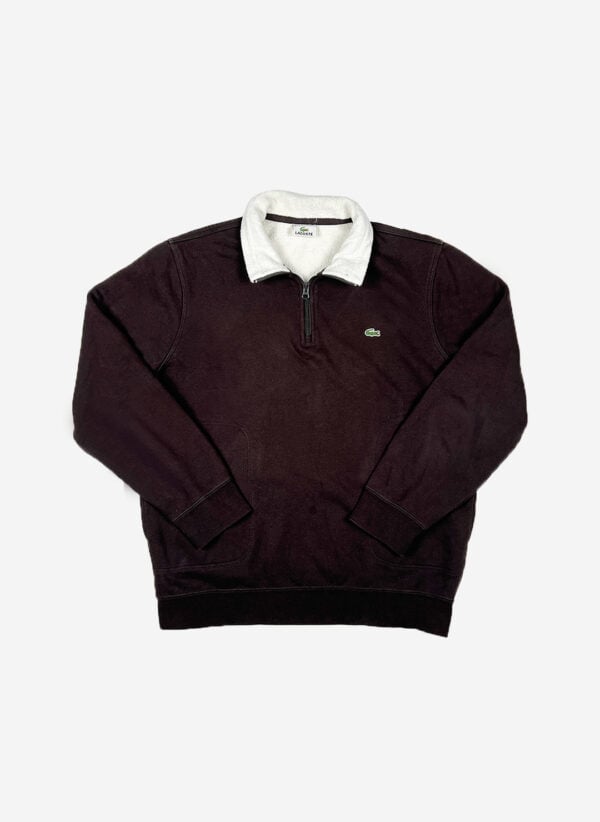 Vintage Lacoste Half-Zip Sweater gefüttert