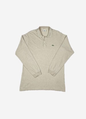 Vintage Lacoste Longsleeve Poloshirt beige