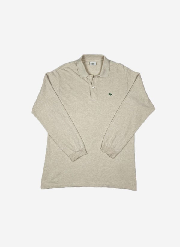 Vintage Lacoste Longsleeve Poloshirt beige