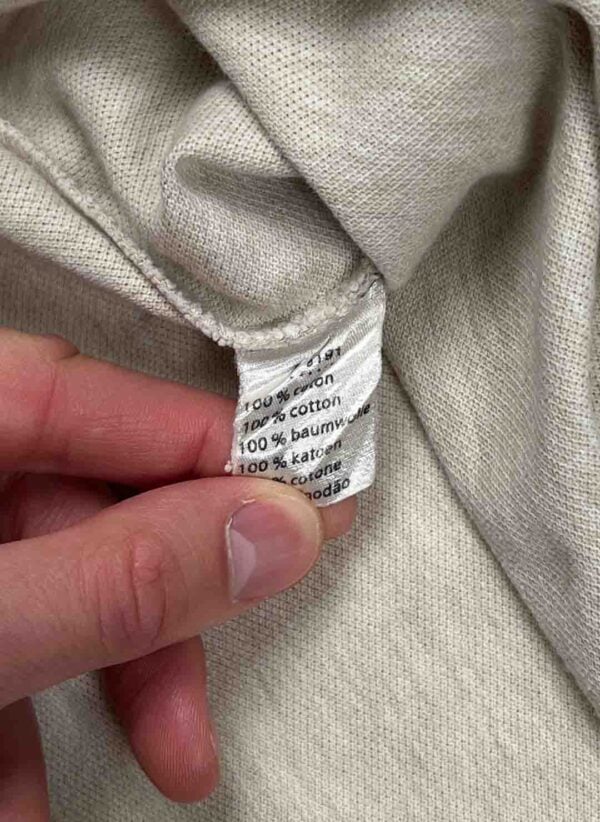 Vintage Lacoste Longsleeve Poloshirt beige – Bild 3