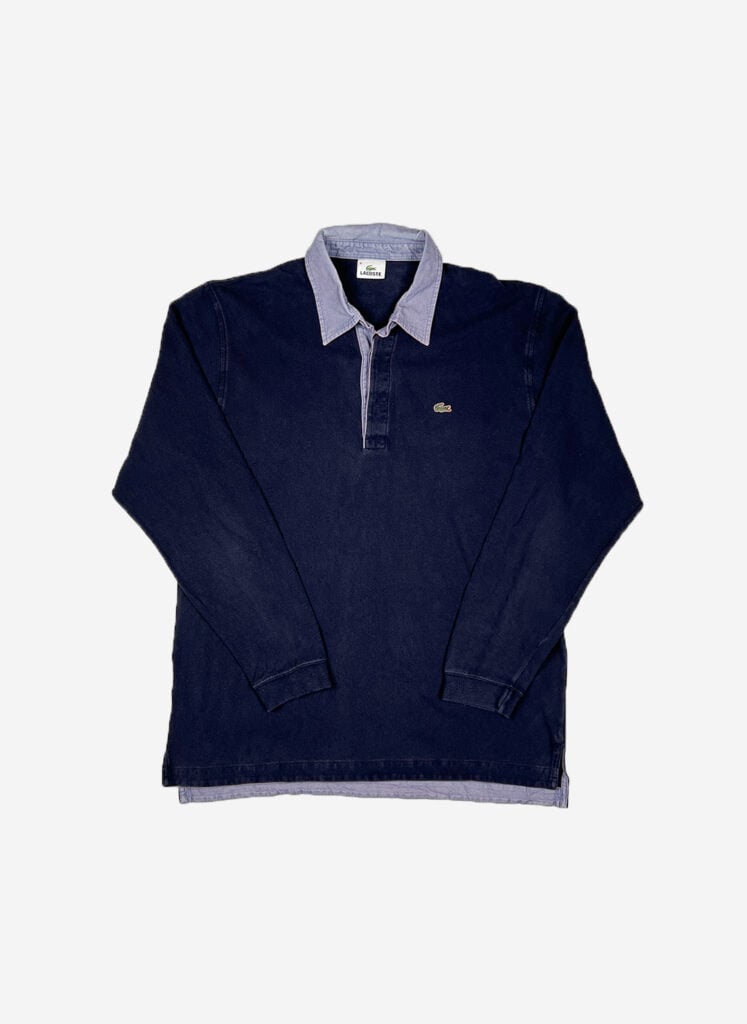 Vintage Lacoste Longsleeve Poloshirt navy