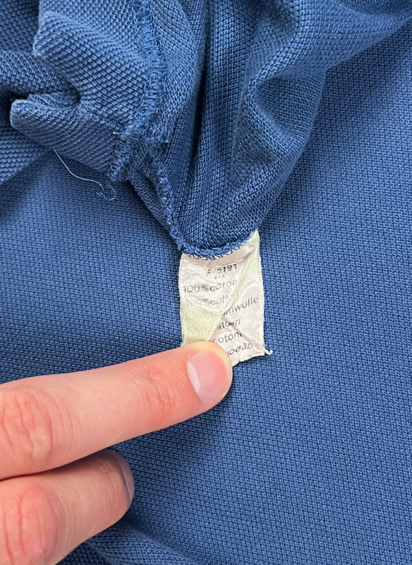 Vintage Lacoste Poloshirt blau – Bild 3