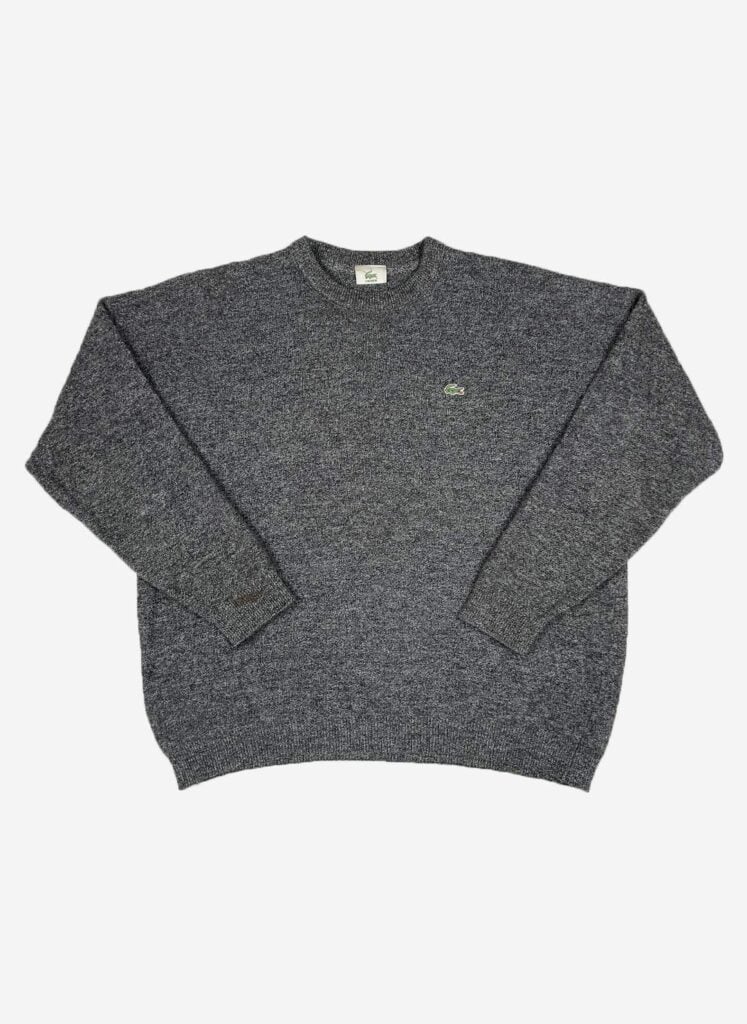 Vintage Lacoste Strickpullover grau