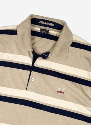 Vintage Paul & Shark Longsleeve Poloshirt cappuccino