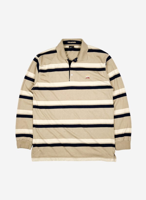 Vintage Paul & Shark Longsleeve Poloshirt cappuccino