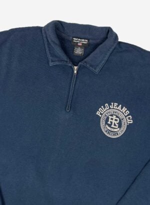 Vintage Polo Jeans Ralph Lauren Half-Zip navy