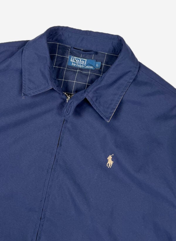 Vintage Polo Ralph Lauren Harringtonjacke navy – Bild 2