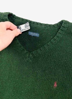 Vintage Polo Ralph Lauren Knit Weste grün