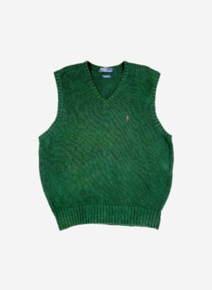 Vintage Polo Ralph Lauren Knit Weste grün