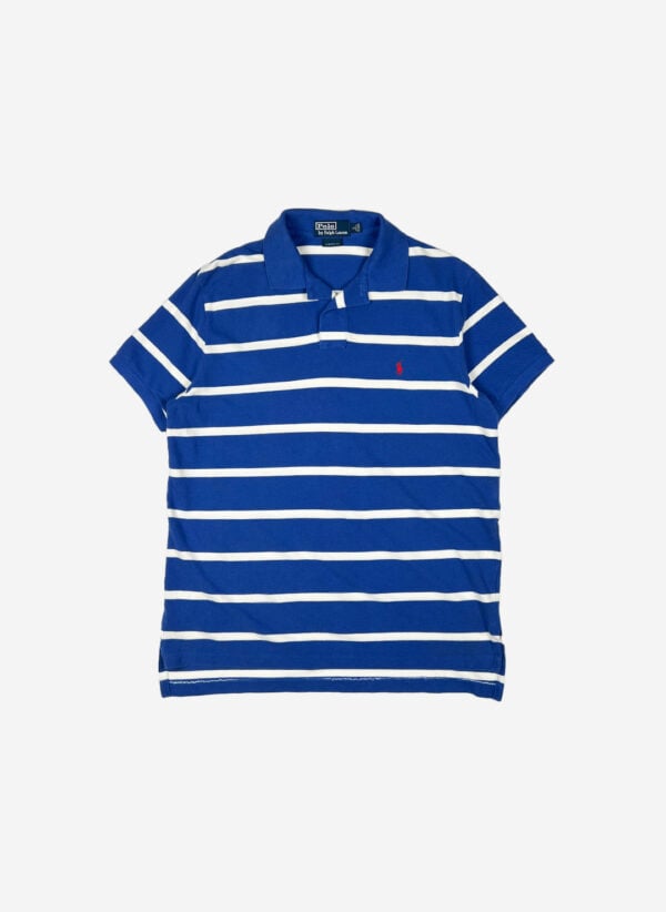 Vintage Polo Ralph Lauren Poloshirt blau gestreift