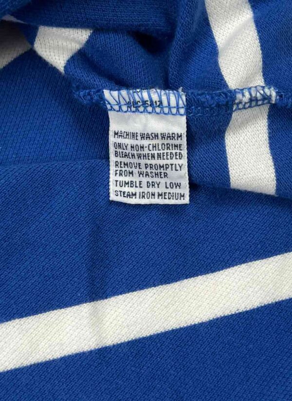Vintage Polo Ralph Lauren Poloshirt blau gestreift – Bild 3