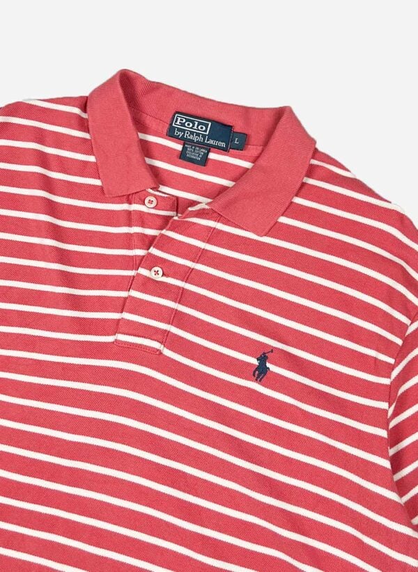 Vintage Polo Ralph Lauren Poloshirt salmon – Bild 2