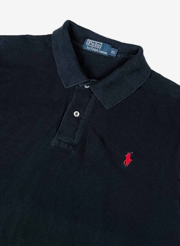Vintage Polo Ralph Lauren Poloshirt schwarz – Bild 2
