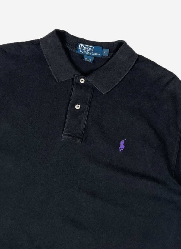 Vintage Polo Ralph Lauren Poloshirt schwarz – Bild 2