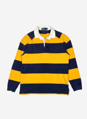 Vintage Polo Ralph Lauren Rugbysweater navy gelb