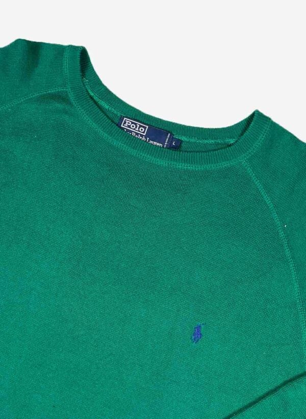 Vintage Polo Ralph Lauren Strickpullover grün – Bild 2