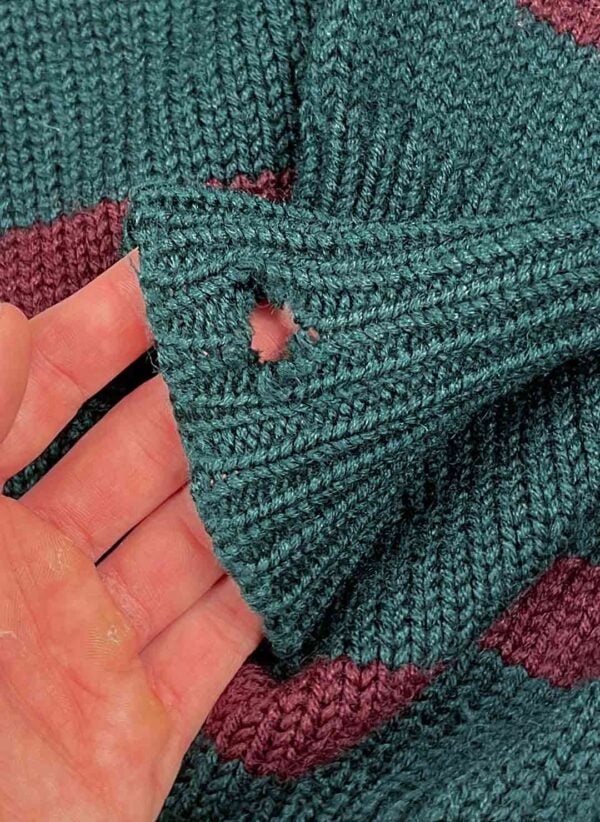 Vintage Polo Ralph Lauren heavy Wollpullover grün – Bild 4