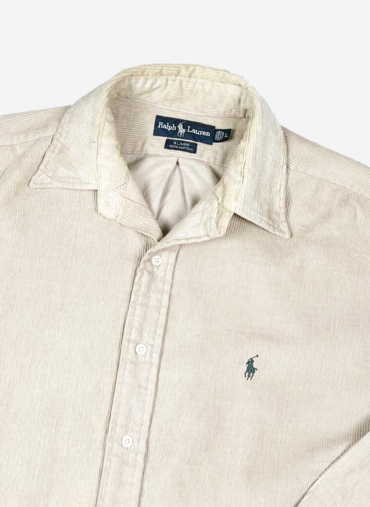 Vintage Ralph Lauren Cordhemd beige