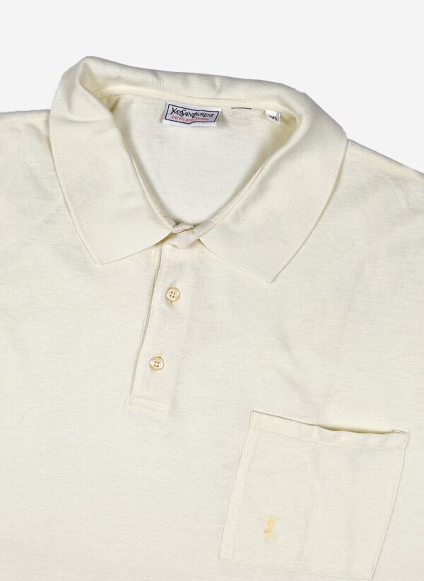 Vintage Yves Saint Laurent Poloshirt gelb – Bild 2