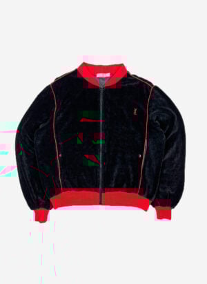 Vintage Yves Saint Laurent Samt Bomberjacke schwarz