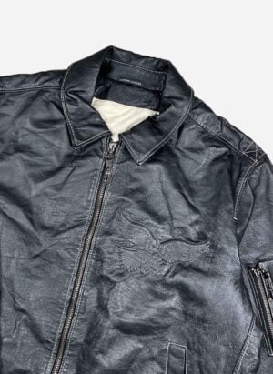 Vintage Aviator Type B-3 Lederjacke schwarz