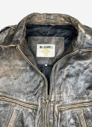 Vintage Mc.Clure’s heavy Lederjacke faded