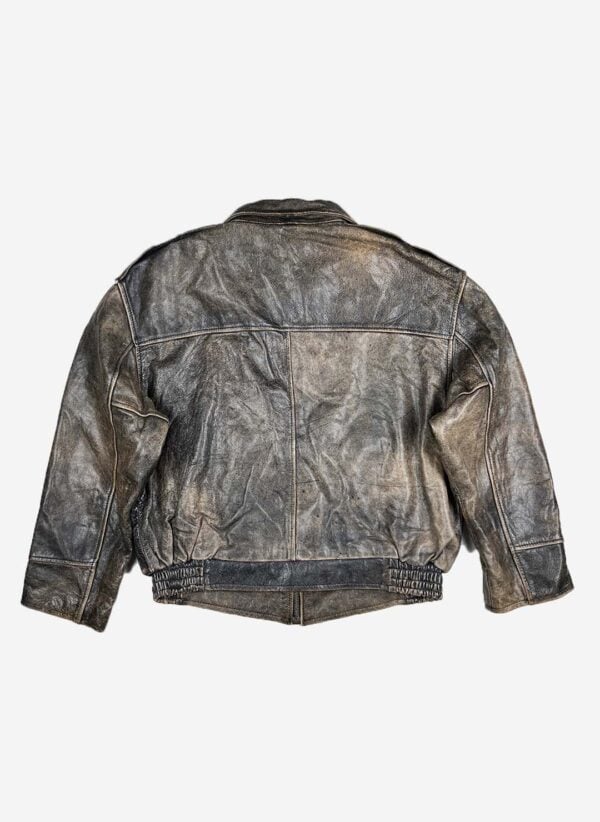 Vintage Mc.Clure's heavy Lederjacke faded – Bild 3