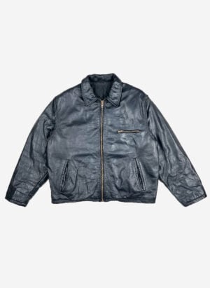 Vintage Modapel Lederjacke schwarz