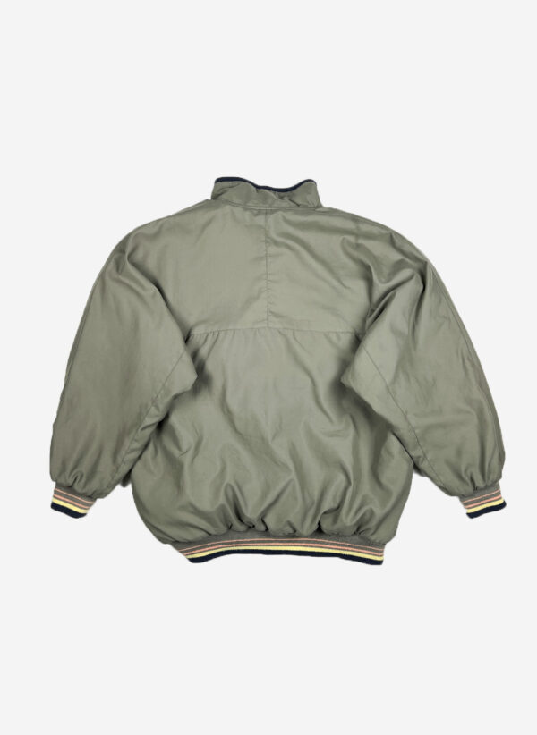 Vintage Lyle & Scott Half-Zip Pullover Jacke oliv – Bild 3
