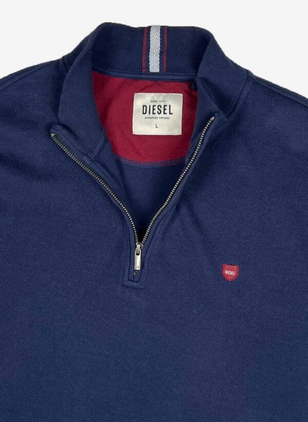 Diesel Half-Zip Sweater navy – Bild 2