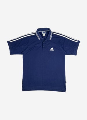 Vintage Adidas ’99 Poloshirt blau