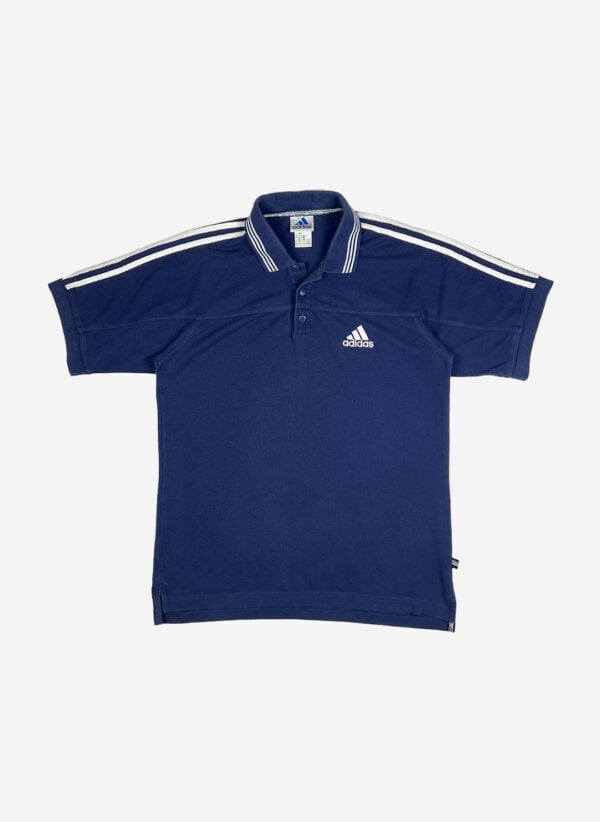 Vintage Adidas '99 Poloshirt blau