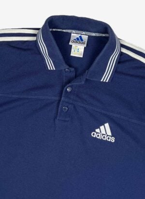 Vintage Adidas ’99 Poloshirt blau